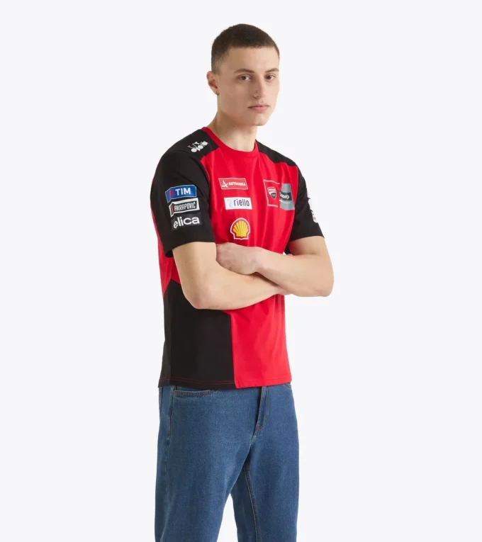 T-Shirt Ducati Replica Mgp25 Sporty Ducati 2025 MotoGP replica T-Shirt T-Shirt Ducati Replica Mgp25 Sporty Ducati 2025 MotoGP replica T-Shirt