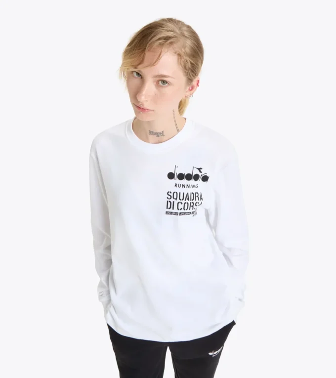 T-Shirt Ls Squadra Di Corsa Squadra di Corsa Long-sleeved t-shirt – Recycled cotton – Gender Neutral T-Shirt Ls Squadra Di Corsa Squadra di Corsa Long-sleeved t-shirt – Recycled cotton – Gender Neutral