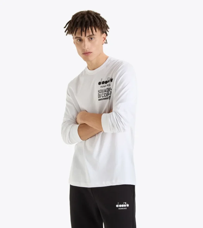 T-Shirt Ls Squadra Di Corsa Squadra di Corsa Long-sleeved t-shirt – Recycled cotton – Gender Neutral T-Shirt Ls Squadra Di Corsa Squadra di Corsa Long-sleeved t-shirt – Recycled cotton – Gender Neutral