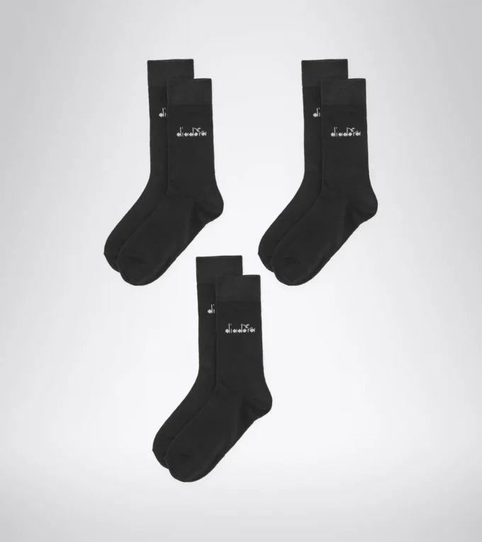 U. Mid Plain Socks 3-Pack Mid socks pack – Three pair – Unisex