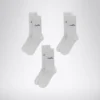 U. Mid Plain Socks 3-Pack Mid socks pack – Three pair – Unisex