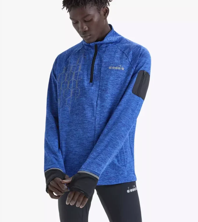 Warm Up Winter Sweat Be One 1/2 zip running top