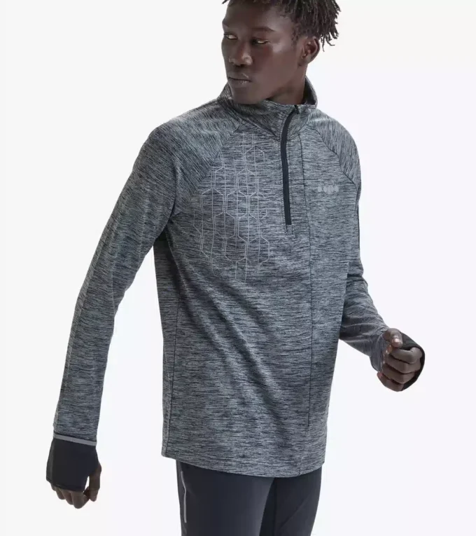Warm Up Winter Sweat Be One 1/2 zip running top