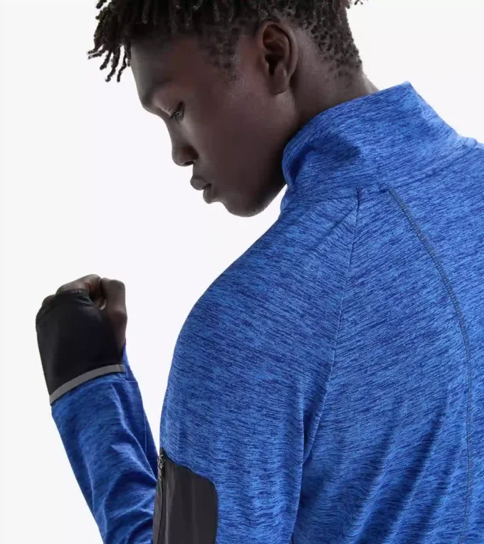 Warm Up Winter Sweat Be One 1/2 zip running top